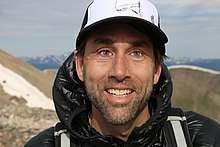 Erik Weihenmayer on Mt. Sherman in 2016