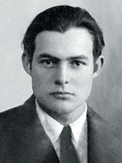 photograph of Ernest Hemingway taken in 1923