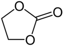 Skeletal formula of ethylene carbonate