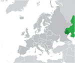 Map showing Kazakhstan in Europe