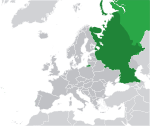 Map showing Russia in Europe