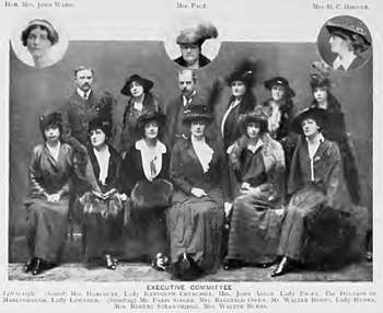 The executive committee of the American Women's War Relief Fund, circa 1914.