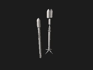 Interactive 3D model of the Falcon 9