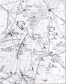 Detail of Falls Map 9 shows the British Empire forces as they approach Junction Station; infantry from the west and Australian Mounted Division from the south.