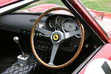 Interior of 250 GTO (chassis 3647GT)