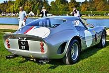Rear view of 1962 250 GTO chassis (4153GT)