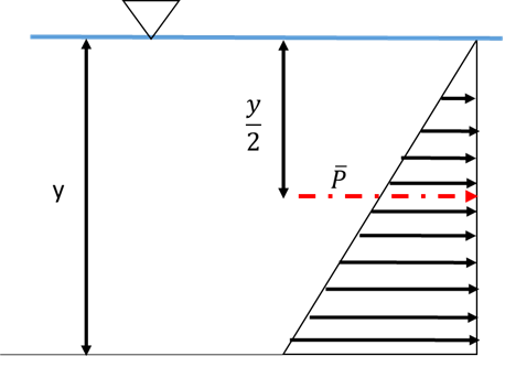 Figure 1: hydrostatic pressure distribution