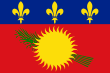 Locally used unofficial flag of Guadeloupe