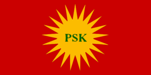 Flag of the Revolutionary Party of Kurdistan (PŞK)