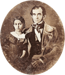 Florencio Varela and his daughter in Montevideo, c.1847