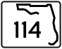 State Road 114 marker