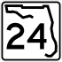 State Road 24 marker