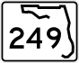 Florida State Road 249 marker