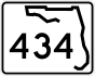 State Road 434 marker