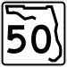 State Road 50 marker