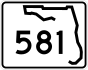 State Road 581 marker