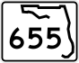 State Road 655 marker