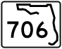 Florida State Road 706 marker