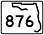 Florida State Road 876 marker