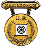 Former U.S. Marine Corps Gold Rifle Marksmanship Competition Badge
