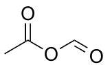 Skeletal formula of acetic formic anhydride