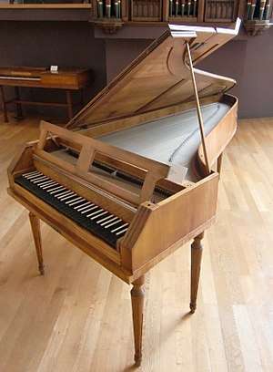A fortepiano from the period