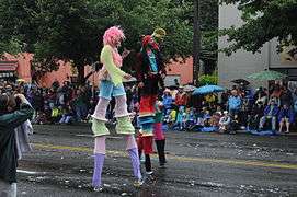Stilters at the 2011 Fremont Solstice Parade