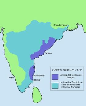 Color-coded map of South India