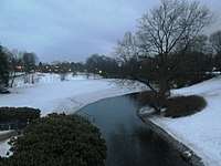 Frogner park Pond during winter