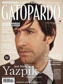 Front cover of issue 117 of Gatopardo magazine featuring Mexican actor José María Yazpik.