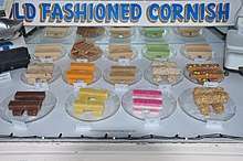 14 different kinds of fudge, in a wide variety of colors