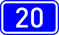 National Road 20 shield