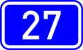 National Road 27 shield