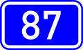 National Road 87 shield
