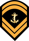 Insignia of a permanent Hellenic Navy Sergeant.