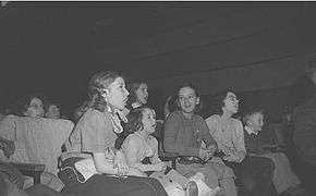 Girls at a Garneau show in 1950.