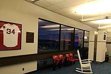 JetBlue Gate 34 is dedicated to the Red Sox designated hitter, David Ortiz.