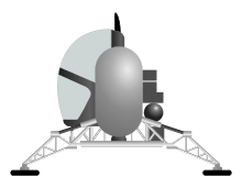 Drawing of a small spacecraft