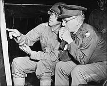 McNair with General Omar Bradley during Louisiana maneuvers