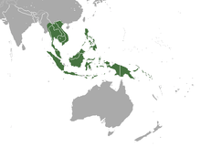 Indochina, Indonesia, the Philippines, New Guinea, and the Solomon Islands