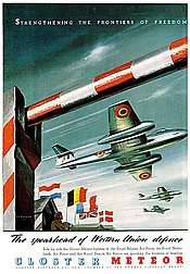 Gloster Meteor poster June 1950