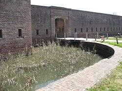 Moat at Fort Jackson