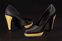 Gold Embroidered Pair of Shoes