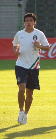 Pineda warming up for Mexico