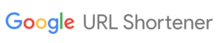 The Google URL Shortener full wordmark logo