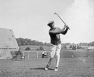 Grantland Rice playing golf