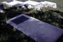 A picture of Archibald Monteith's grave in Jamaica.