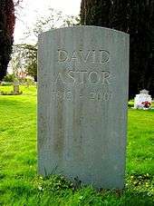 David Astor grave