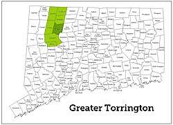 Map of Greater Torrington