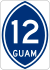 Guam Highway 12 marker